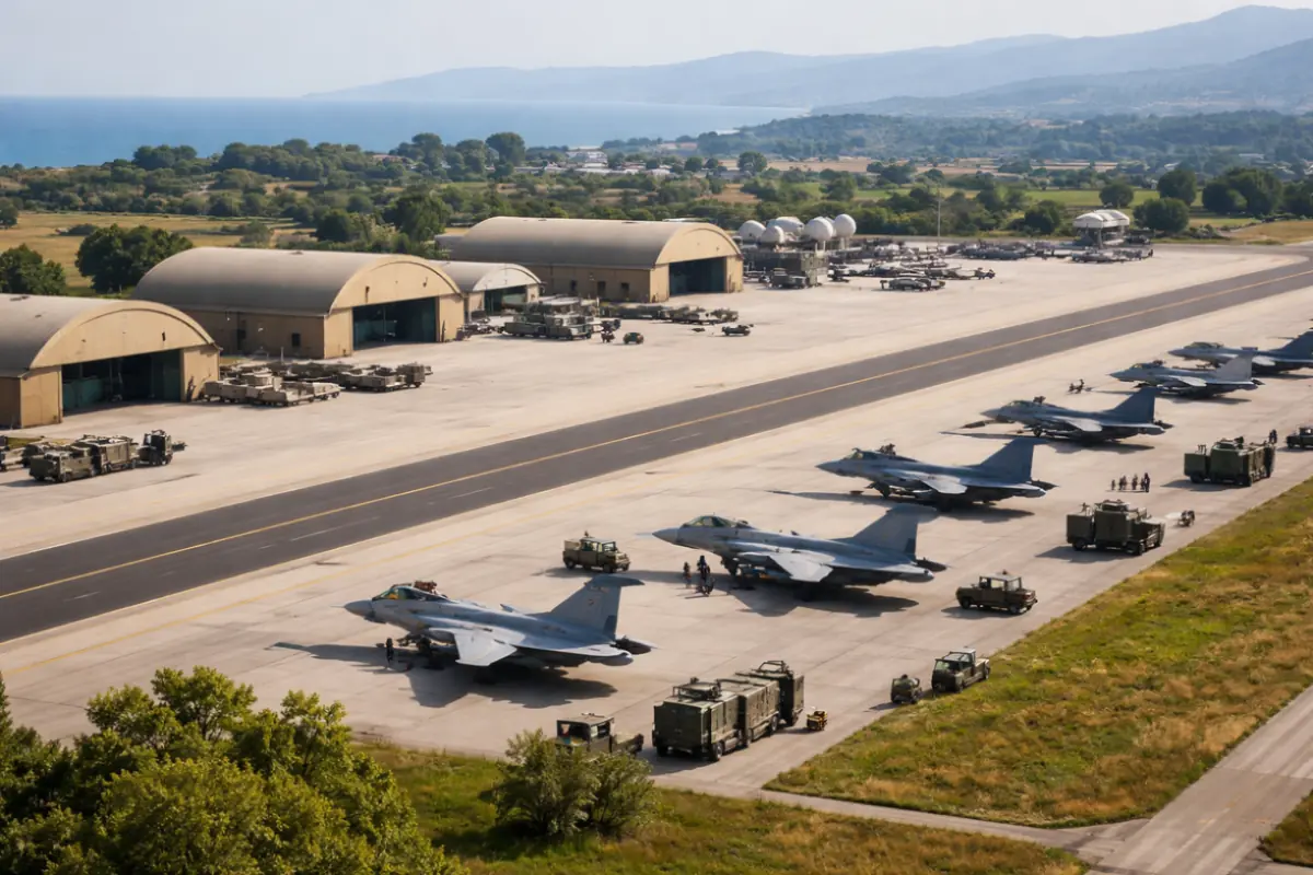 Aerobase militare in Italia con F-16