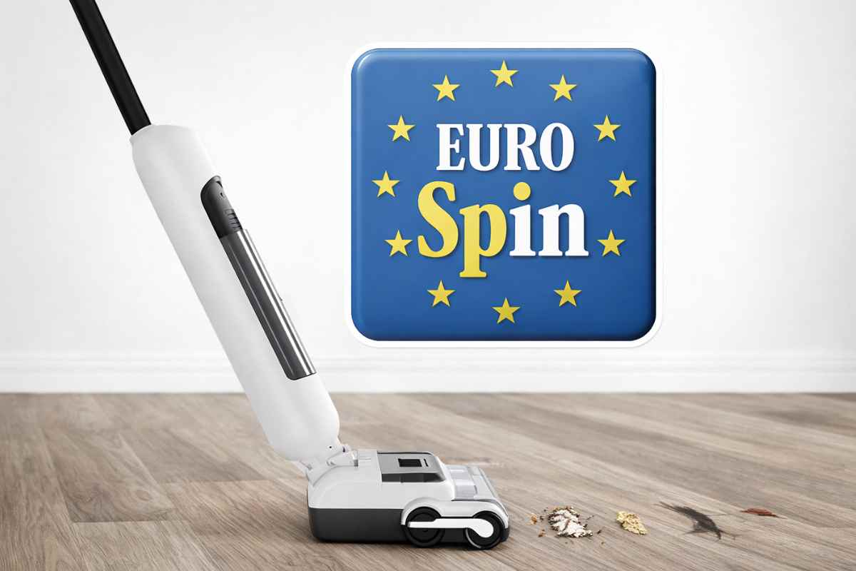 aspirapolvere e logo eurospin